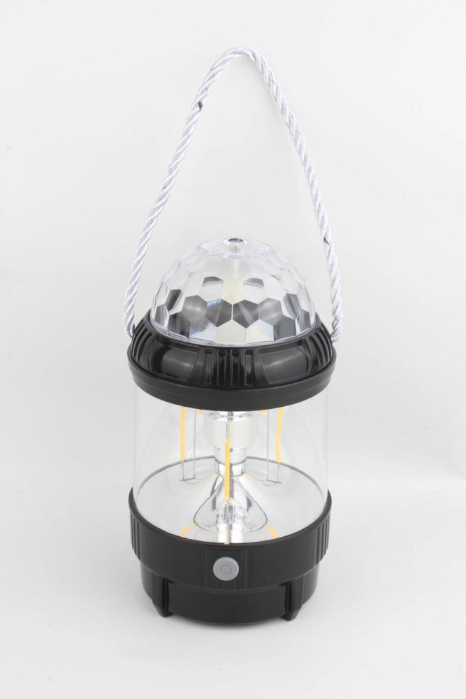 Torche Camping Light 3 En 1 Rechargeable - Lampe Led Multicolore Avec Jeu De Lumière