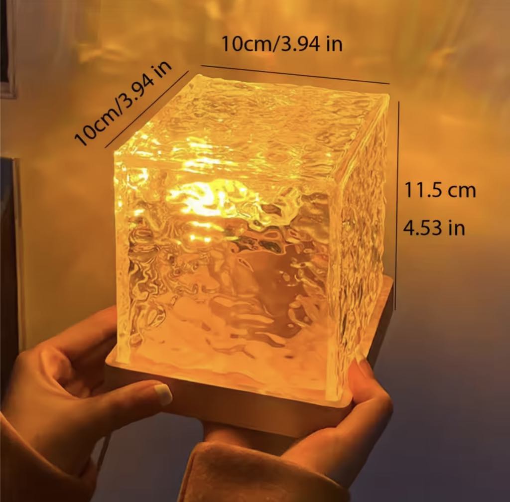 Lampe Projecteur à ondulation d'eau rotative RGB Tactile et avec télécommande