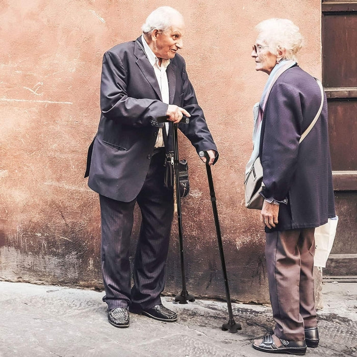 Canne Magique Pliable Réglable Avec Lampe Torche Et 4 Ventouses