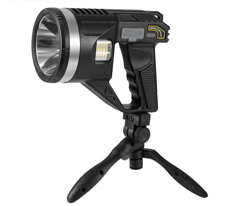 Projecteur LED Rechargeable W5173 6 Modes USB-C IPX5 Avec Trépied