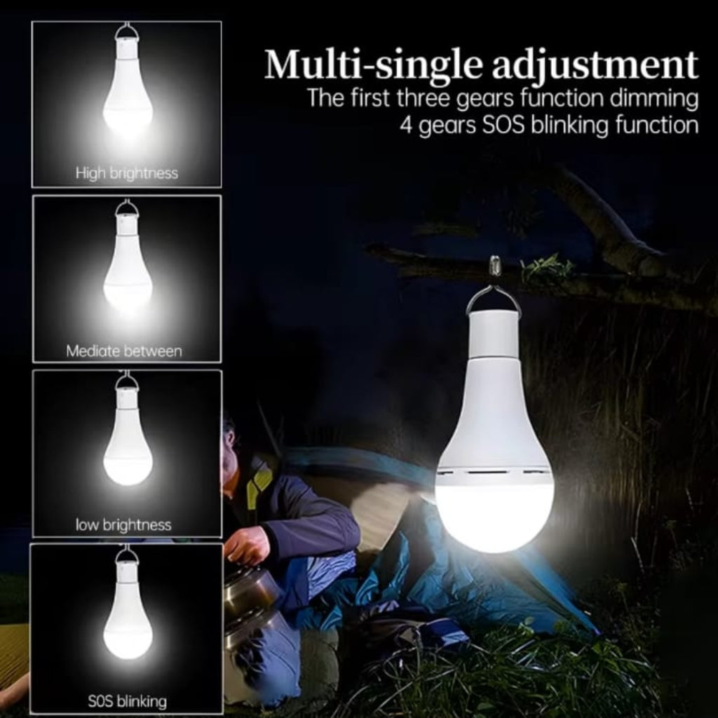 Lampe Solaire LED 7W Suspendue avec Télécommande – 4 Modes d’Éclairage, Rechargeable USB, Minuterie Programmable