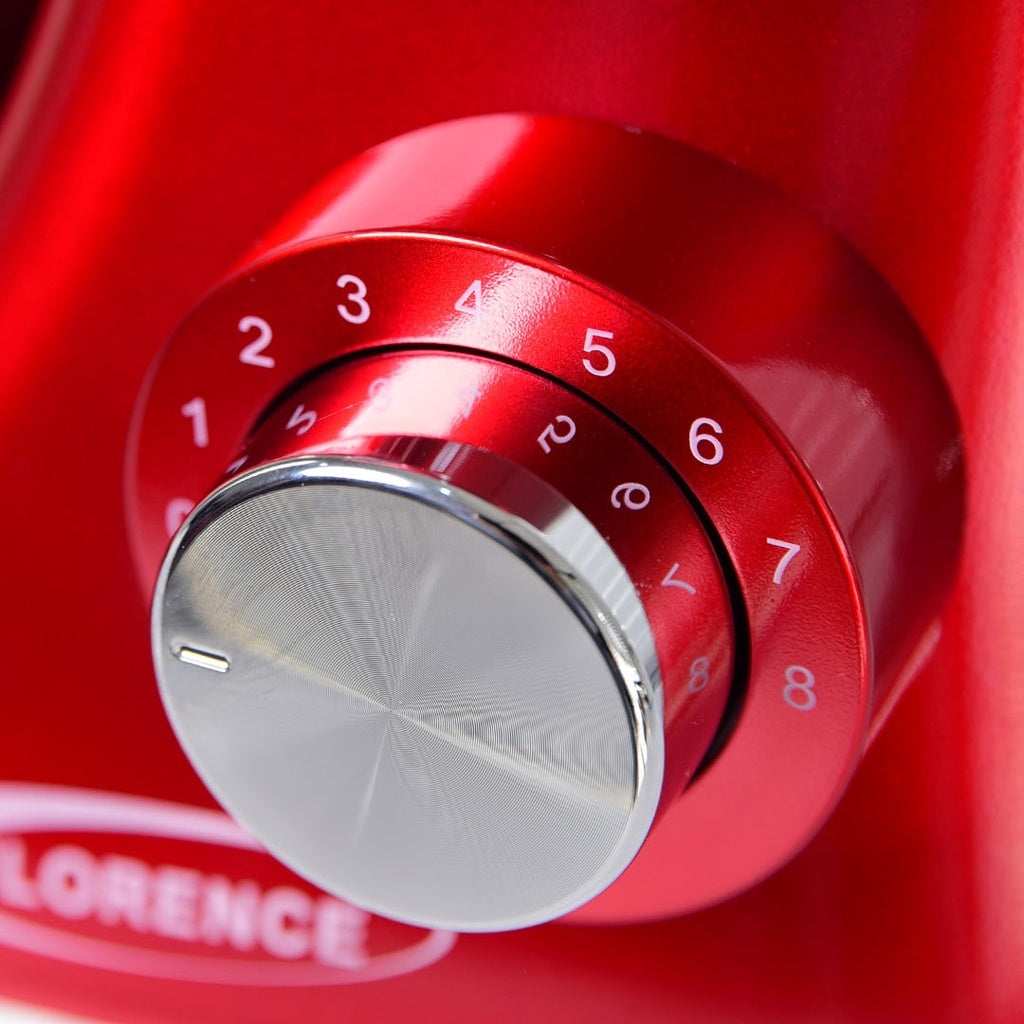Robot Pétrin 5L 1300W - Rouge - Modèle 6484A