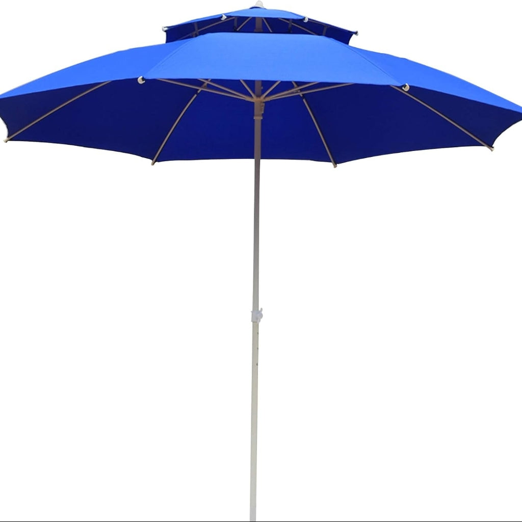 Parasol Grand Modèle Haute Qualité Double Toit Forme Rond 2.50 mètres
