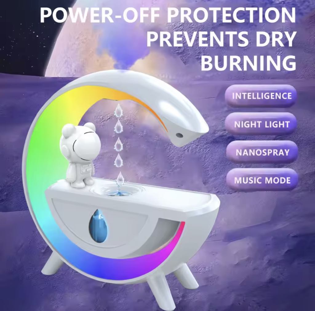 Diffuseur D'arômes , Anti-Gravité avec Haut-parleur Bluetooth et lumière RGB