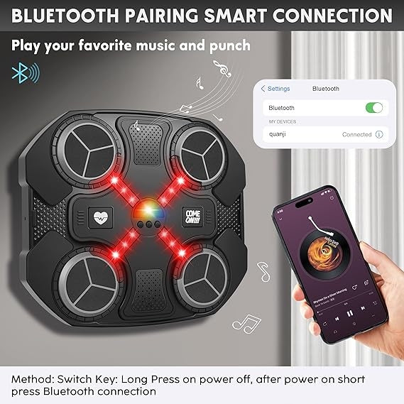 Machine De Boxe Musicale Rechargeable Avec Bluetooth