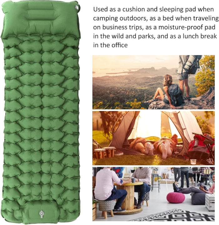 Matelas Gonflable de Camping Ultra Léger avec Oreiller