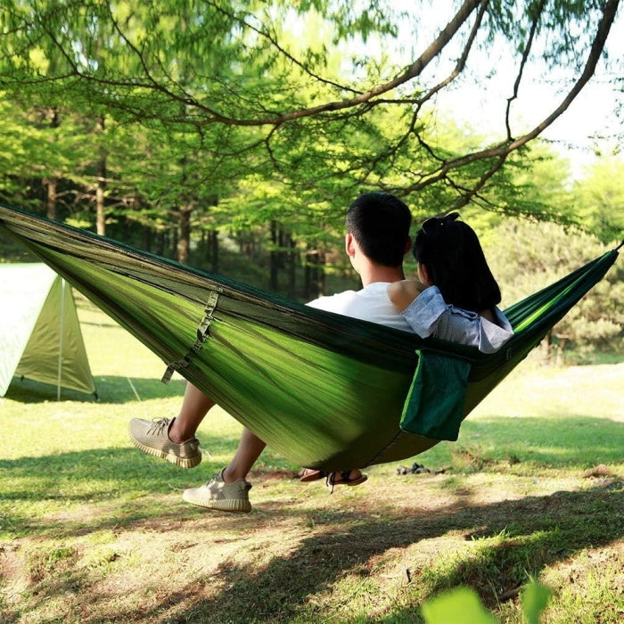 Ensemble De Hamac De Camping Multifonctionnel Et Pliable Avec Moustiquaire 260 X 140 Cm