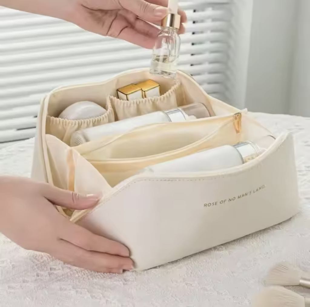 Trousse De Maquillage Multifonctionnelle En Similicuir
