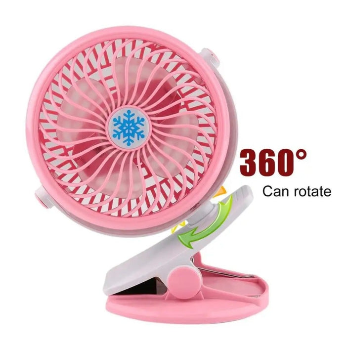 Ventilateur Sans Fils Portable Rotatif Et Rechargeable