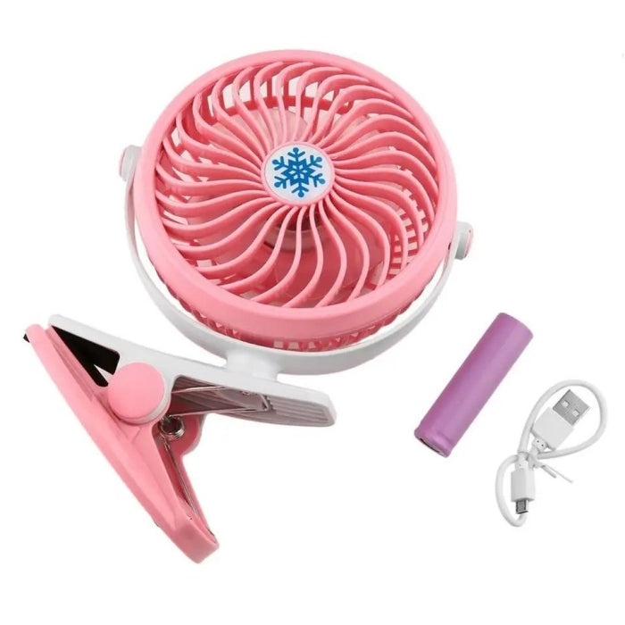 Ventilateur Sans Fils Portable Rotatif Et Rechargeable