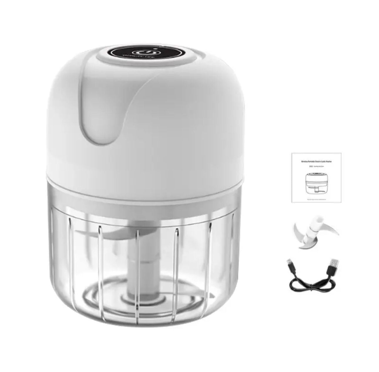 Mini hachoir électrique rechargeable avec câble USB 250 ML