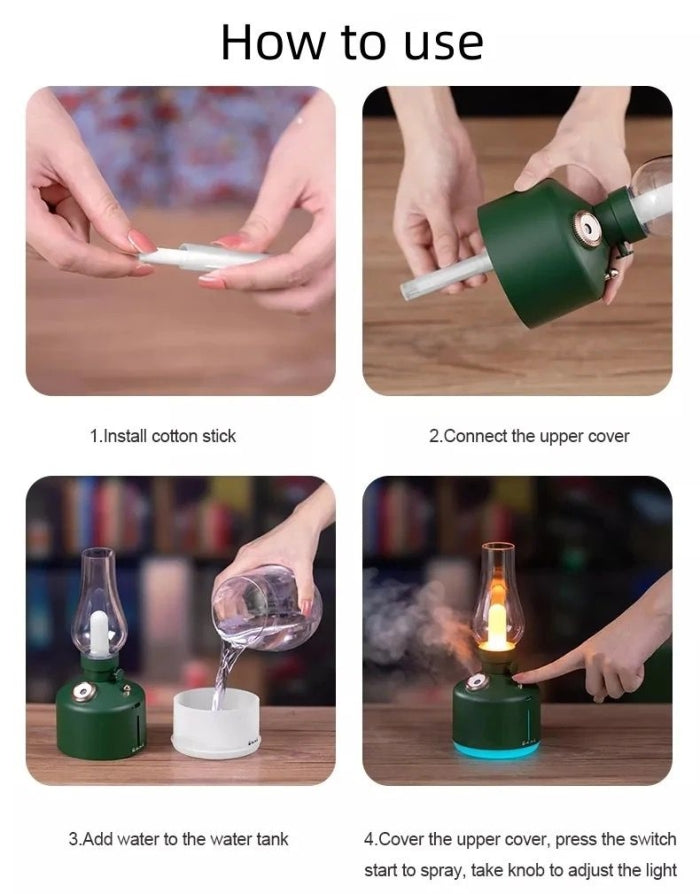 Lampe De Camping Rechargeable Avec Diffuseur D'huile Essentiel Modèle 2