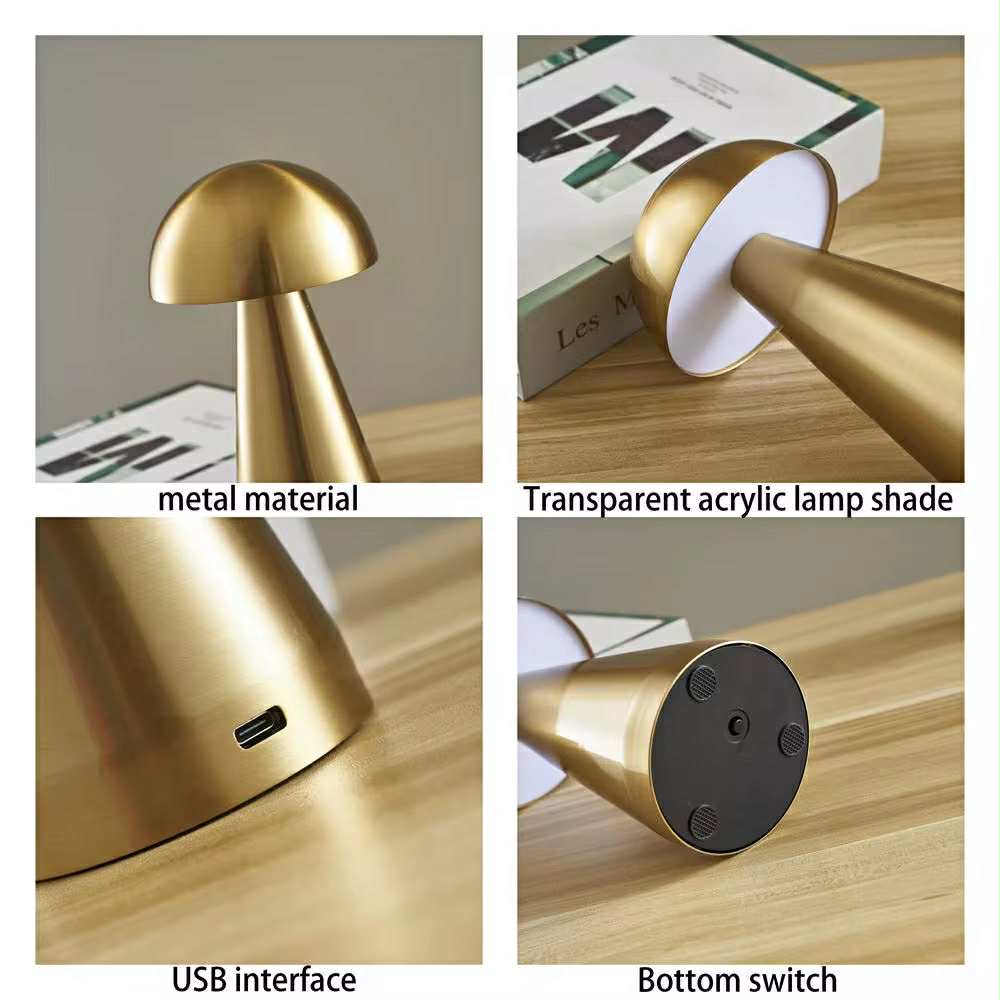 Lampe De Table Portables Sans Fil Rechargeable Avec Tactile