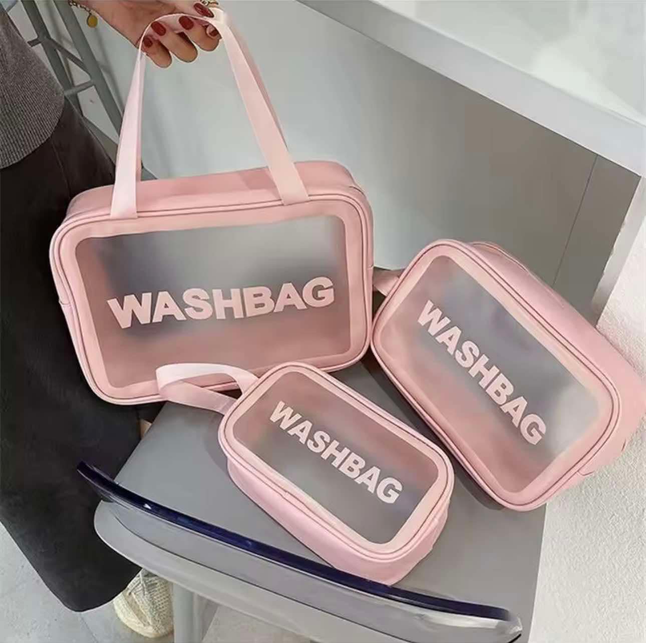 Set De 3 Trousses De Maquillage Et De Voyage