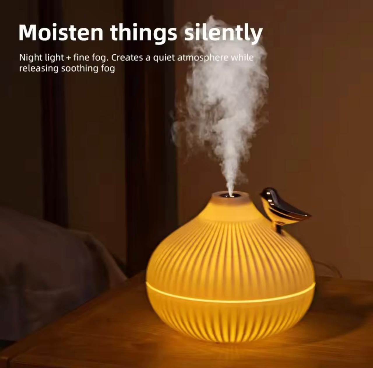 Aroma Diffuseur Électrique D'Huiles Essentielles Motif Oiseau 300 Ml