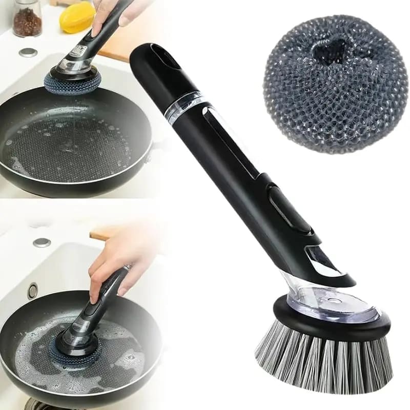 Brosses Nettoyage avec Distributeur Savon 3 en 1