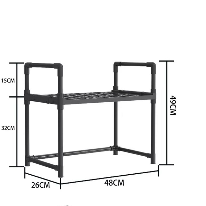 Support de Four à Micro-Ondes Avec Etagères Rangement de Cuisine