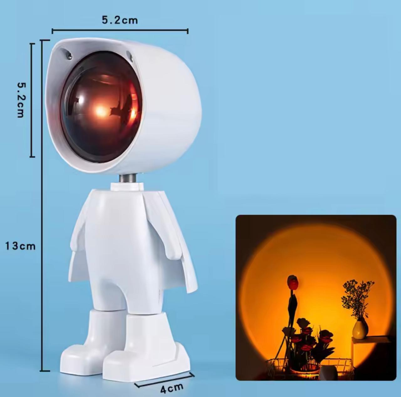 Astronaut Sunset Projection Lampe 360°
