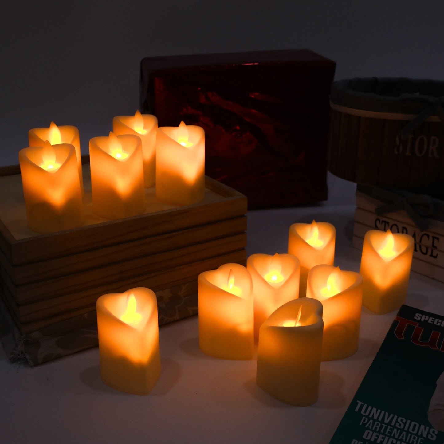 Chandelles Électroniques 6 Pièces Romantiques Pour Mariage Et Fête Sans Flamme À LED