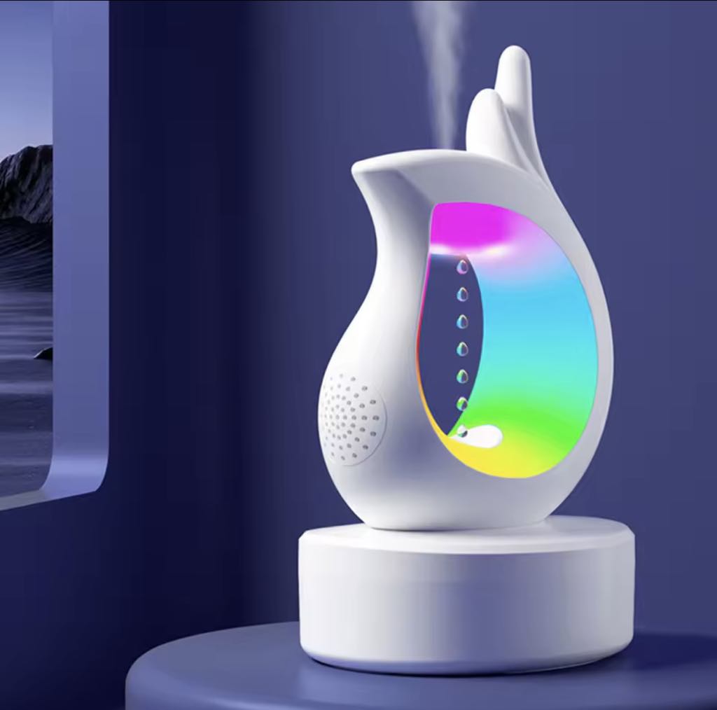 Diffuseur D'arômes , Anti-Gravité avec Haut-parleur Bluetooth et lumière RGB