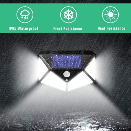 Pack De 2 Lampe solaire extérieur Avec Détecteur de Mouvement 100 Led