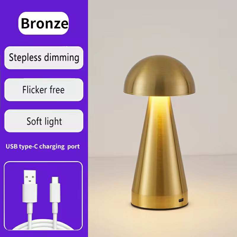 Lampe De Table Portables Sans Fil Rechargeable Avec Tactile