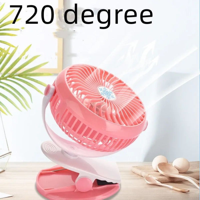 Ventilateur Sans Fils Portable Rotatif Et Rechargeable