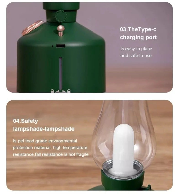 Lampe De Camping Rechargeable Avec Diffuseur D'huile Essentiel Modèle 2