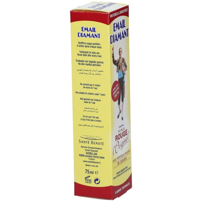 Email Diamant Dentifrice Formule Rouge L'original 75 Ml