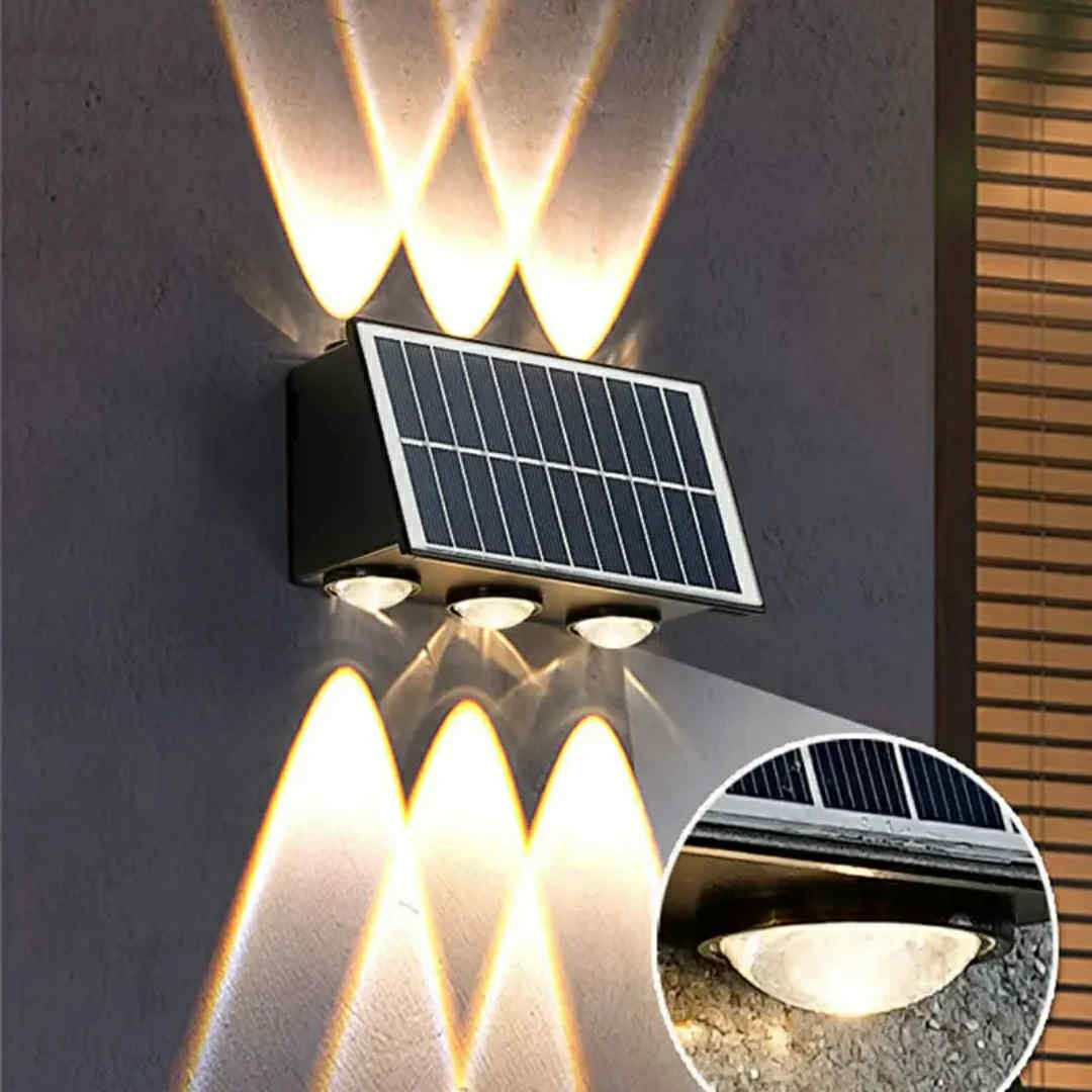 Applique Murale Solaire LED Extérieure 6 LED