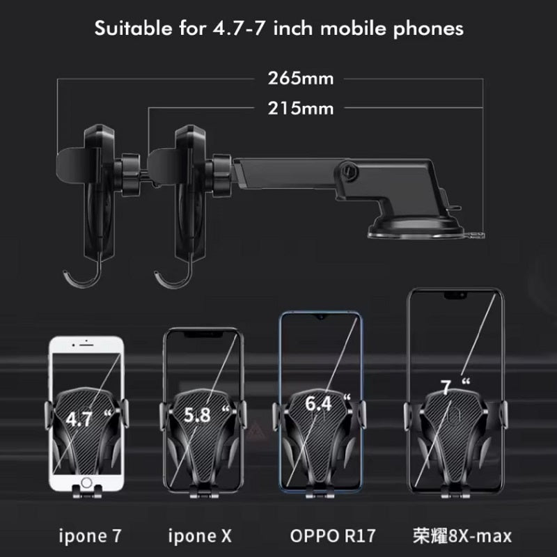 Support de téléphone universel pour voiture à rotation 360°