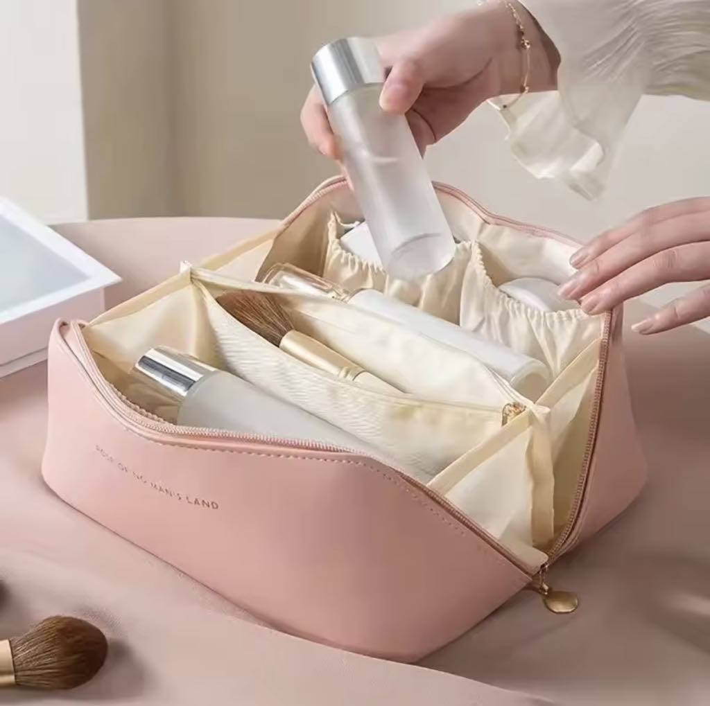 Trousse De Maquillage Multifonctionnelle En Similicuir