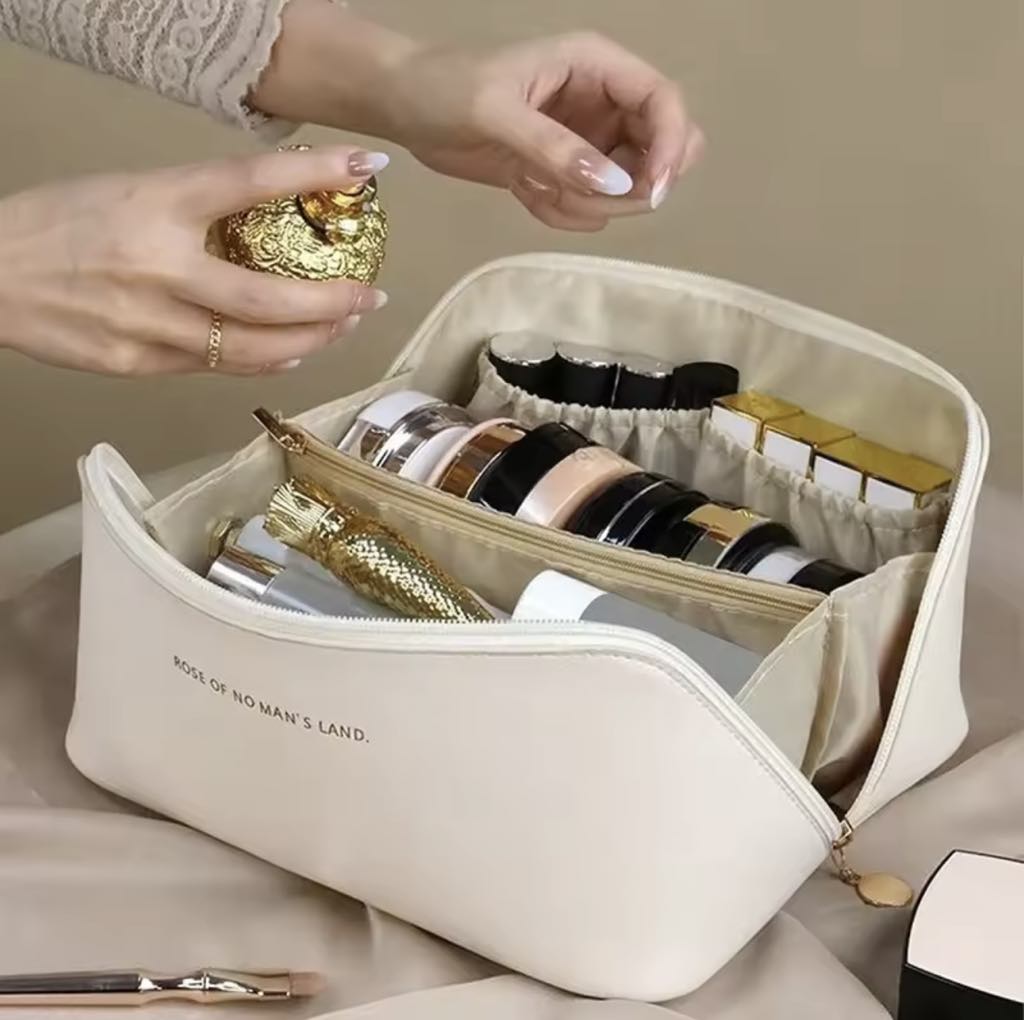 Trousse De Maquillage Multifonctionnelle En Similicuir