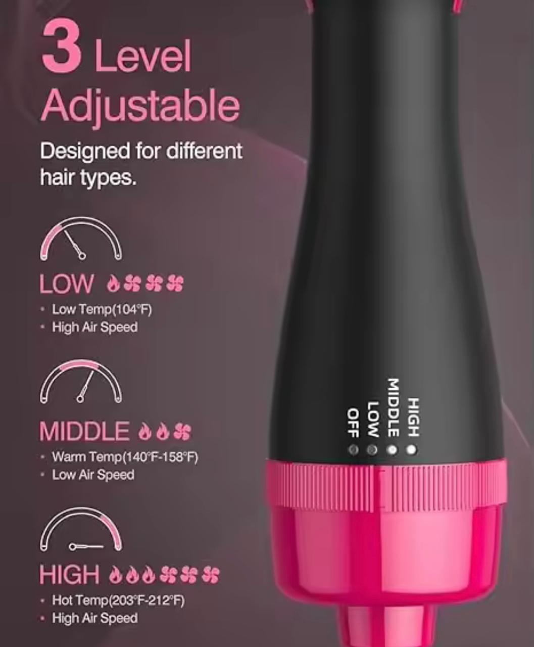 Brosse Cheveux 3 En 1 Soufflante & Lissante