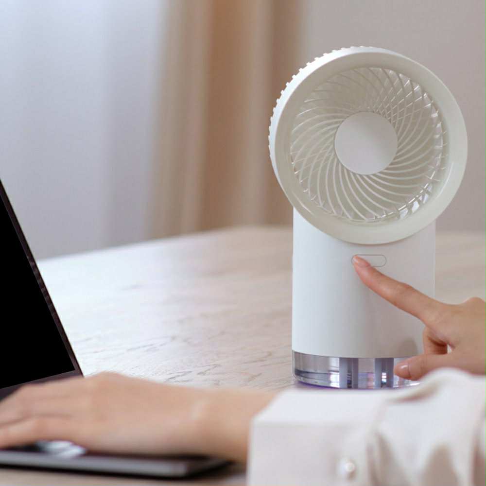 Ventilateur Refroidisseur d'Air Rechargeable avec Diffusseur et LED RGB