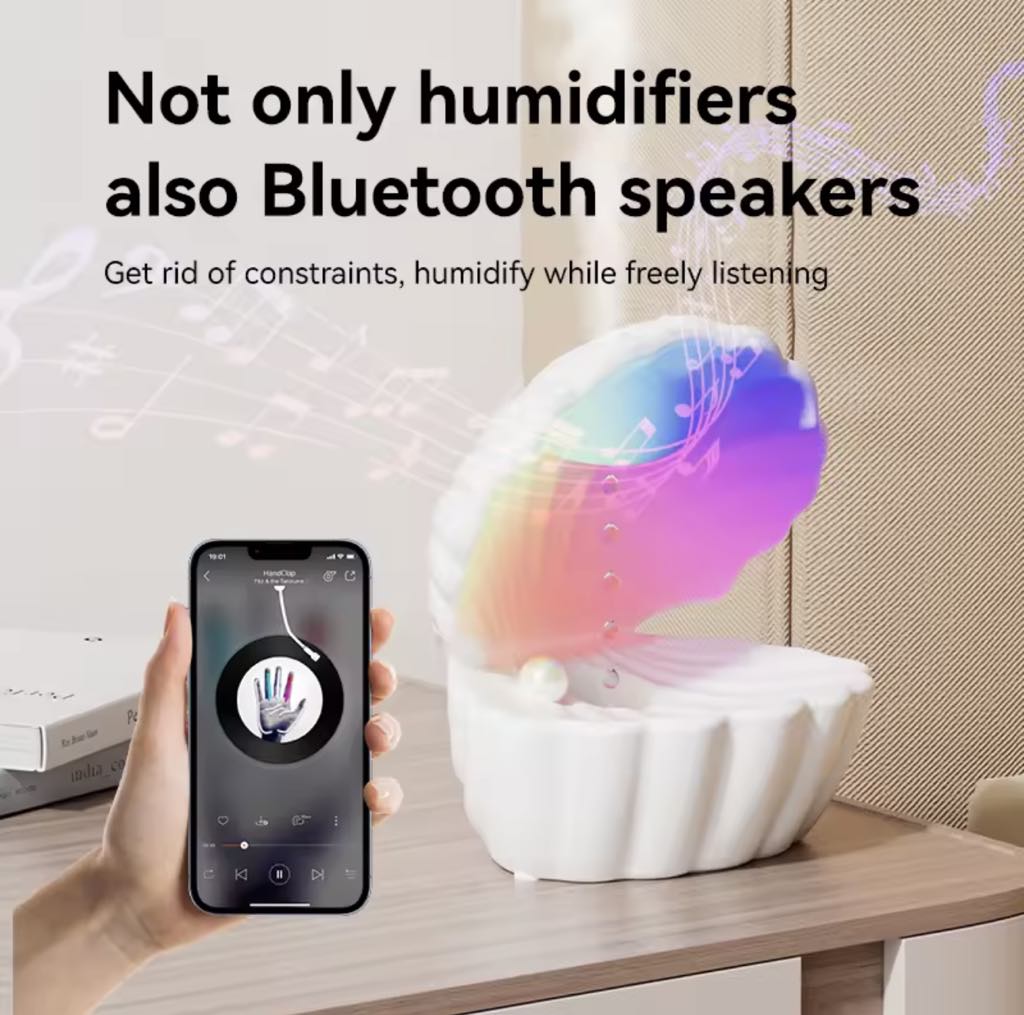 Diffuseur D'arômes , Anti-Gravité avec Haut-parleur Bluetooth et lumière RGB