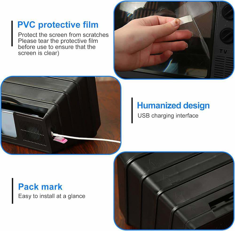 Loupe de téléphone portable rétro de 12 pouces , Extensible Pour films