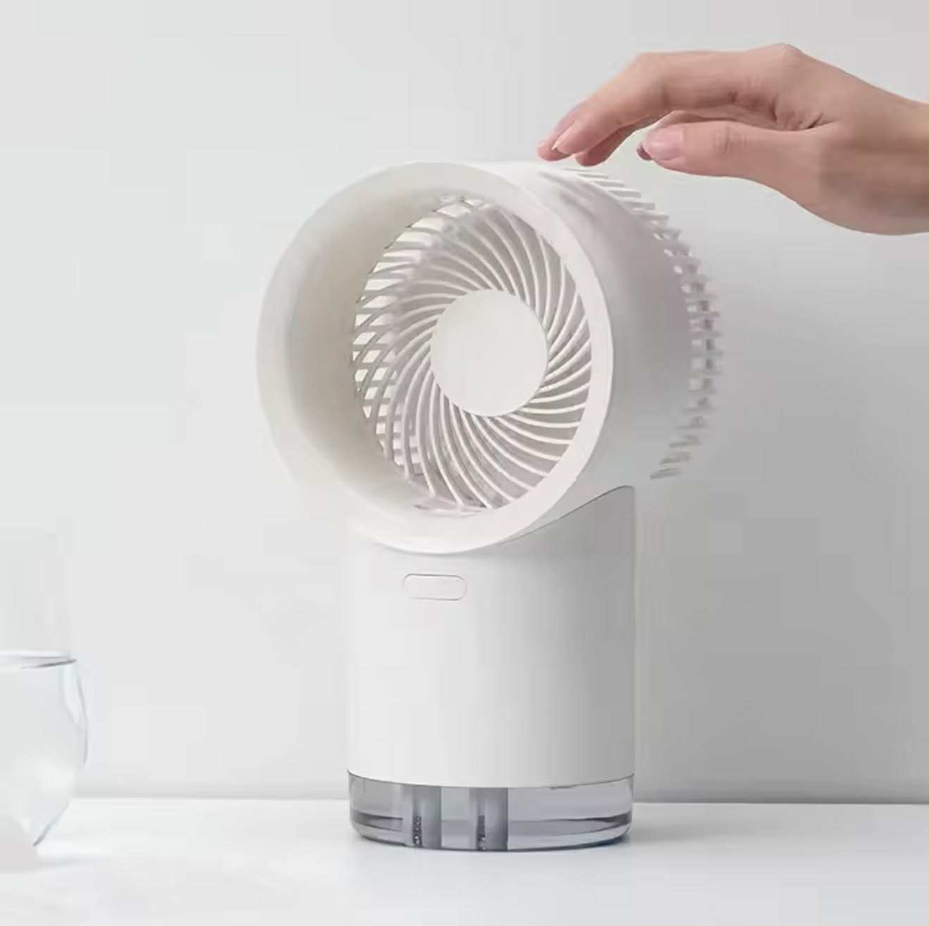 Ventilateur Refroidisseur d'Air Rechargeable avec Diffusseur et LED RGB