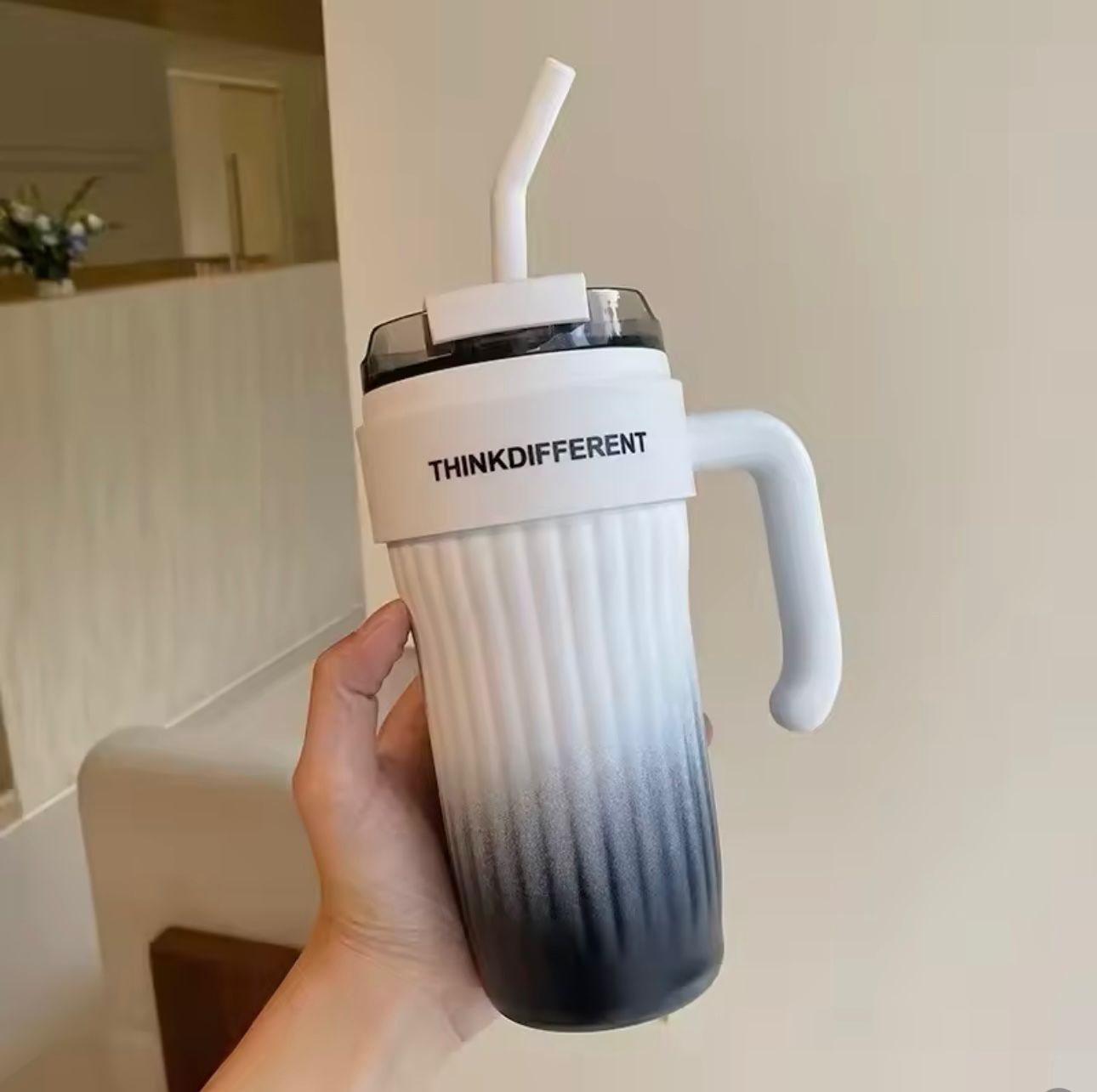 Thermos Mug Avec Paille Isotherme De Haute Qualité 860 ML