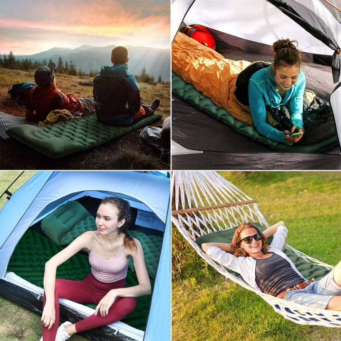 Matelas Gonflable de Camping Ultra Léger avec Oreiller