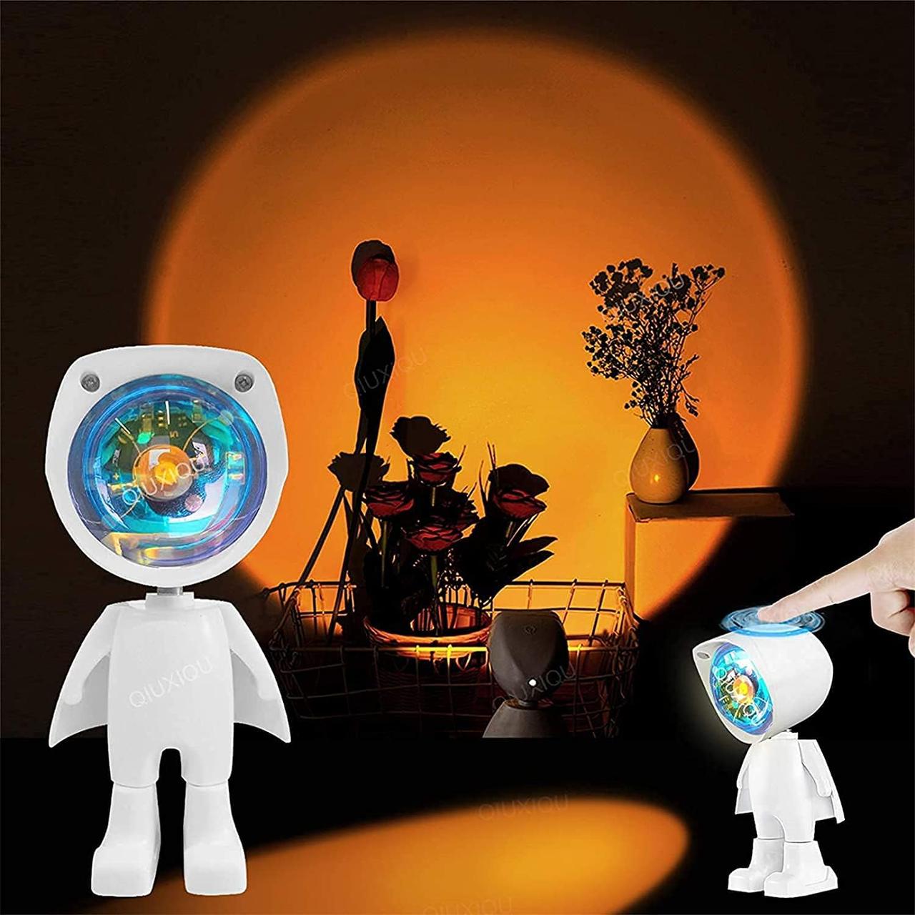 Astronaut Sunset Projection Lampe 360°