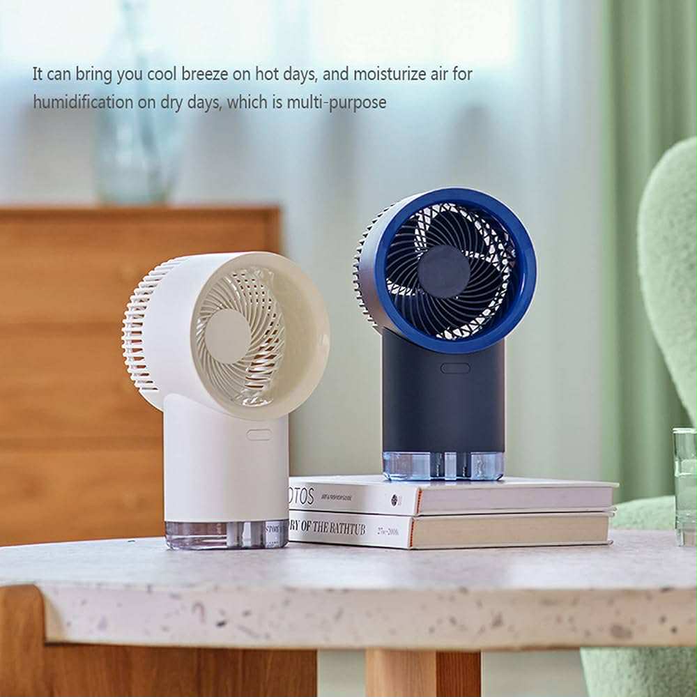 Ventilateur Refroidisseur d'Air Rechargeable avec Diffusseur et LED RGB