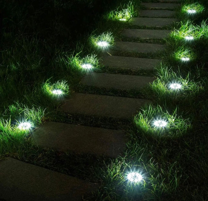 Applique Solaire Extérieur De 8 Voyants Solaires À LED