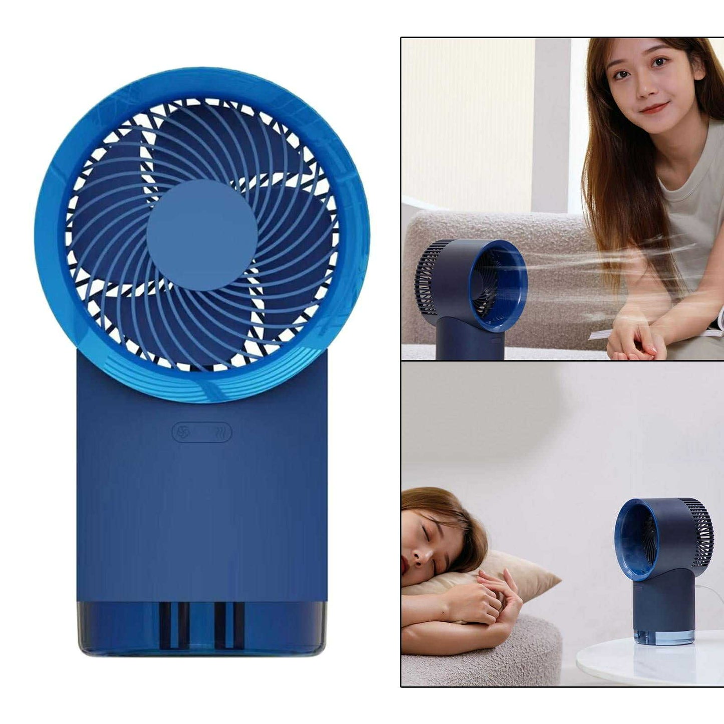 Ventilateur Refroidisseur d'Air Rechargeable avec Diffusseur et LED RGB