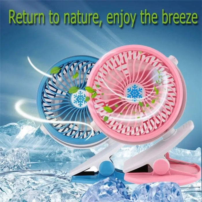 Ventilateur Sans Fils Portable Rotatif Et Rechargeable