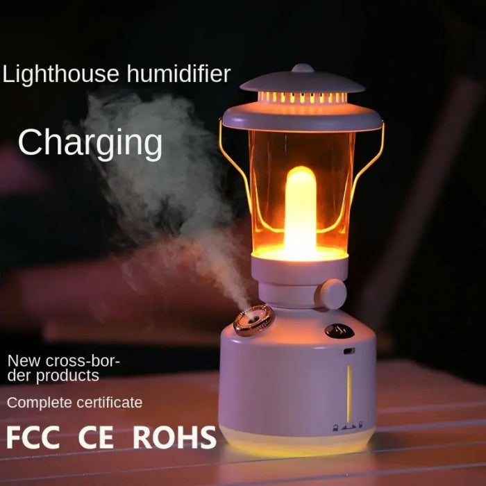 Lampe De Camping Rechargeable Avec Diffuseur D'huile Essentiel