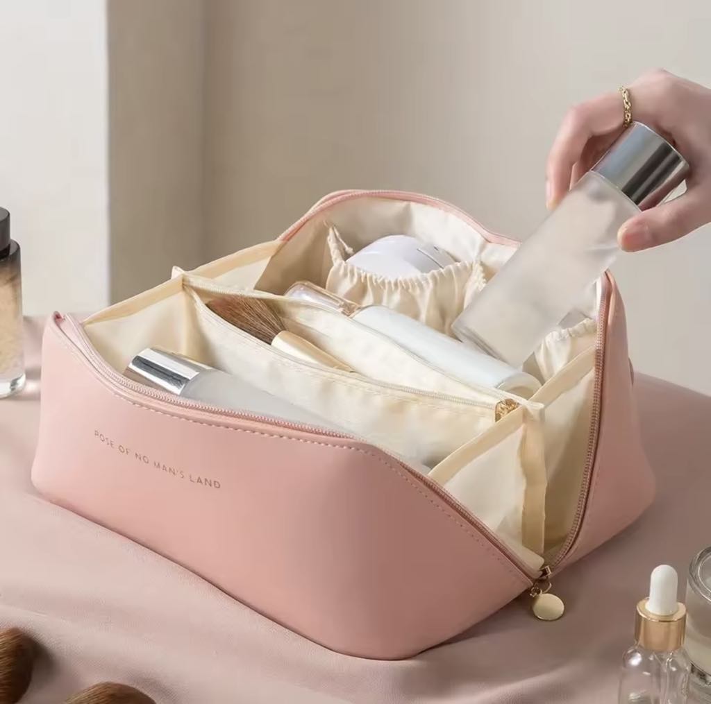 Trousse De Maquillage Multifonctionnelle En Similicuir