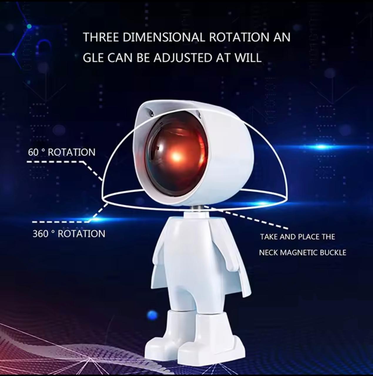 Astronaut Sunset Projection Lampe 360°