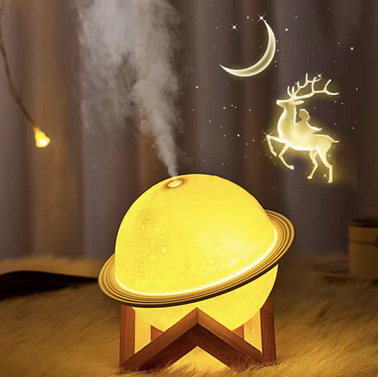 Aroma Diffuseur Électrique D'Huiles Essentielles Motif MOON 200 Ml