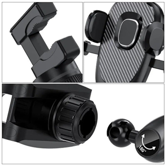 Support téléphone de rétroviseur rotatif à 360 degrés